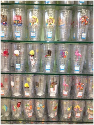 Some of our many Tervis Tumblers