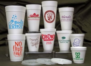 Print Appeal custom foam cups available at Bering's Hardware