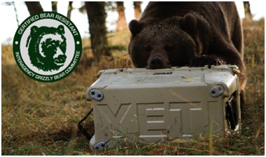 Yeti Coolers - Certified Bear Resistant!