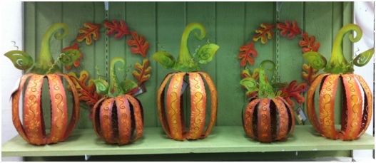 Metal Pumpkin Decorations