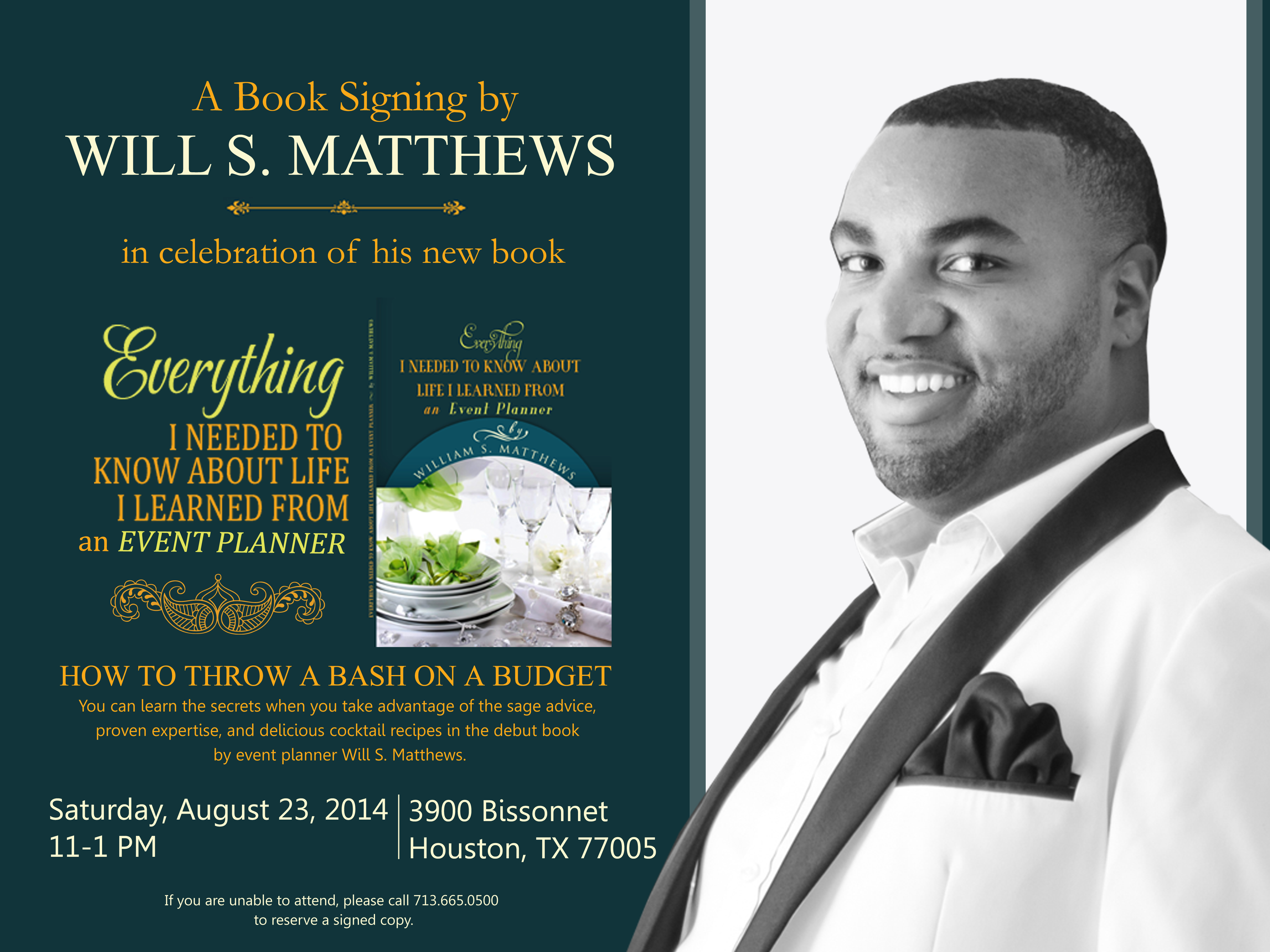 Book Signing Event with Will S. Matthews