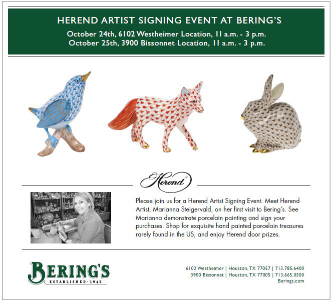 Bering's Herend Artist Event