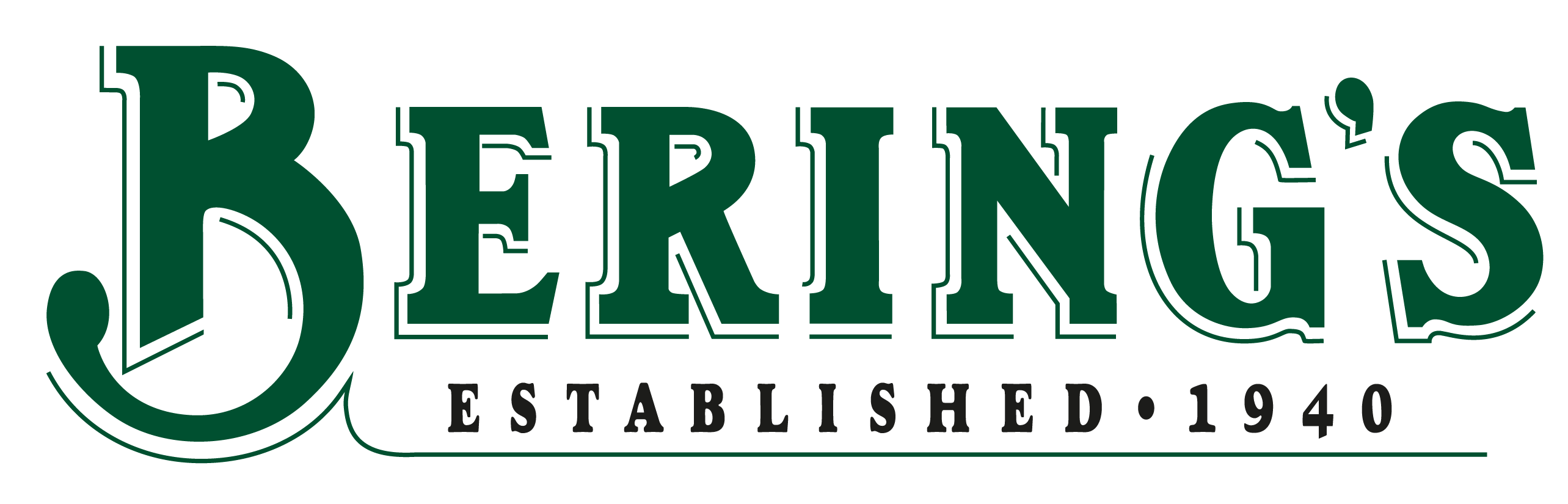 Bering's 3435 Classic Green and Black Logo