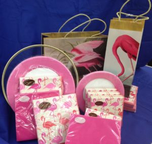 Flamingo party goods from Caspari