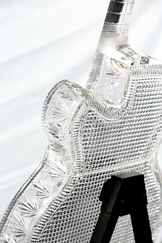 Waterford Crystal Gibson L7 fullscale Electric Guitar Bering's at Home